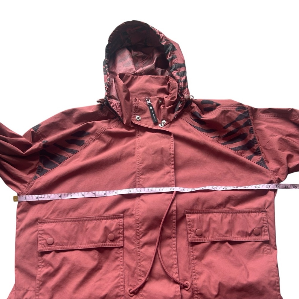 Adidas Stella McCartney Run ULT Jacket Windbreaker Clay Red size medium full zip - Picture 11 of 12